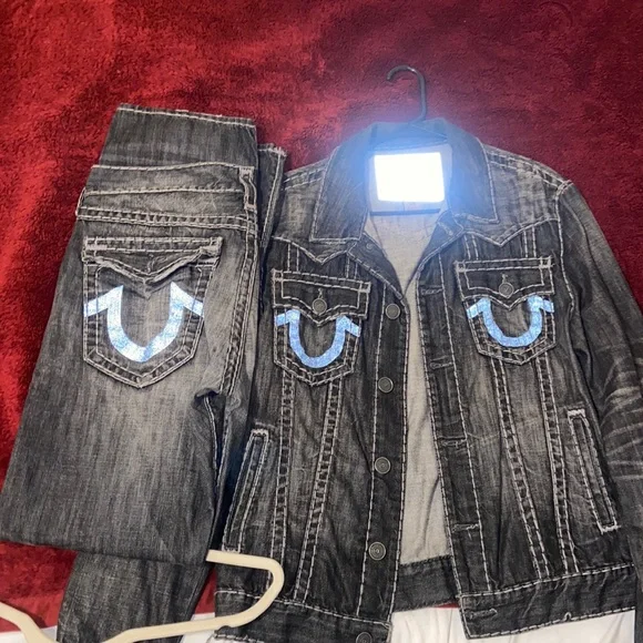 Reflective True Religion Jean Suit